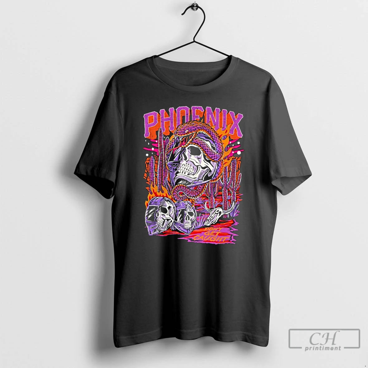 Classic Ghost Phoenix Dont Get Caught Skull T-Shirts, Hoodie, Sweatshirt | AU01DripNestTees.com