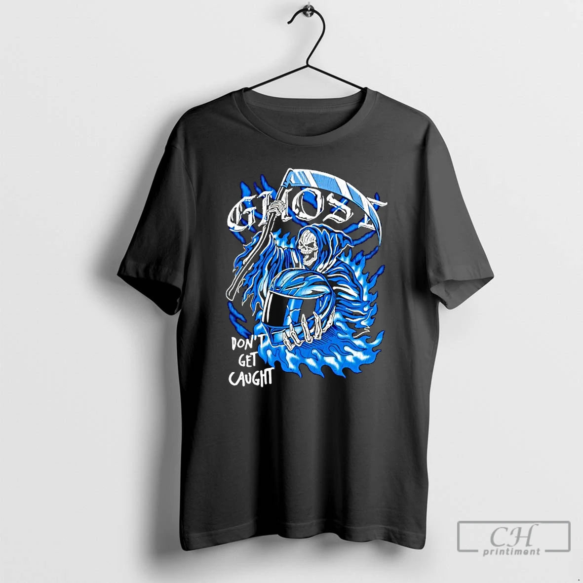 Classic Ghostracing The Reaper Dont Get Caught T-Shirts, Hoodie, Sweatshirt | AU01DripNestTees.com