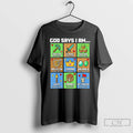 Classic God Says I Am Bible Verses Pixel Art Christian Gamer Boys T Shirts Sweater Hoodie, Sweatshirt | AU01DripNestTees.com