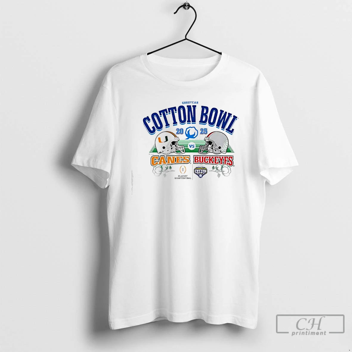 Classic Goodyear Cotton Bowl 2025 Canes Vs Buckeyes Playoff Quarterfinal T-Shirts, Hoodie, Sweatshirt | AU01DripNestTees.com