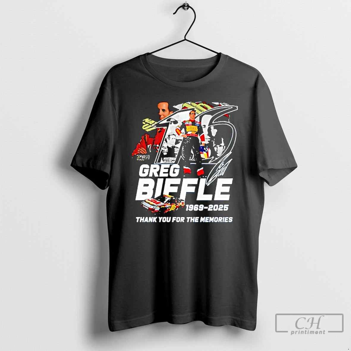 Classic Greg Biffle Thank You For The Memories 1969 2025 Signature T-Shirts, Hoodie, Sweatshirt | AU01DripNestTees.com