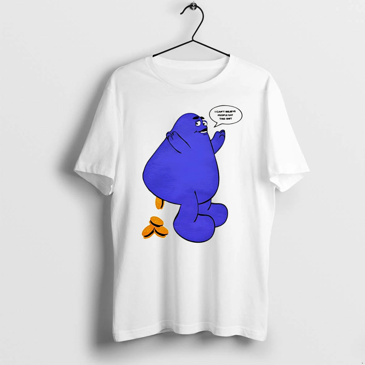 Classic Grimace Mcdonalds I Cant Believe People Eat This Shit Shirts Sweater