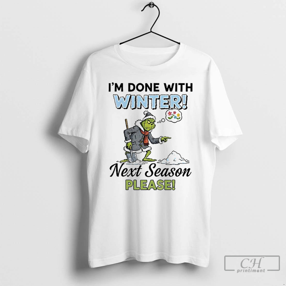 Classic Grinch Im Done With Winter Next Season Please Christmas T-Shirts, Hoodie, Sweatshirt | AU01DripNestTees.com
