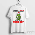 Classic Grinch Santa Hat Im Not A Bitch Im A Woman Whos Not Afraid To T-Shirts, Hoodie, Sweatshirt | AU01DripNestTees.com