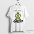 Classic Grinch Santa Middle Finger I Dont Care If People Talk Shit About Me T-Shirts, Hoodie, Sweatshirt
