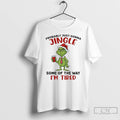 Classic Grinch Santa Probably Just Gonna Jingle Some Of The Way Im Tired T Shirts Hoodie, Sweatshirt | AU01DripNestTees.com