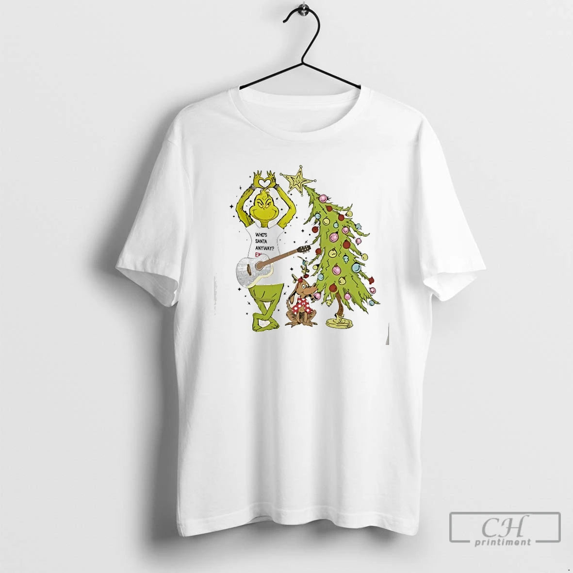 Classic Grinch Whos Santa Anyway T-Shirts, Hoodie, Sweatshirt | AU01DripNestTees.com