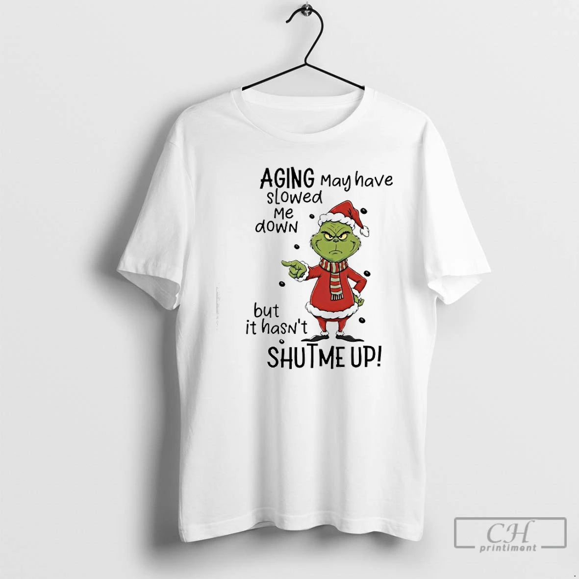 Classic Grinch Aging May Have Slowed Me Down But It Hasnt Shut Me Up T-Shirts, Hoodie, Sweatshirt | AU01DripNestTees.com