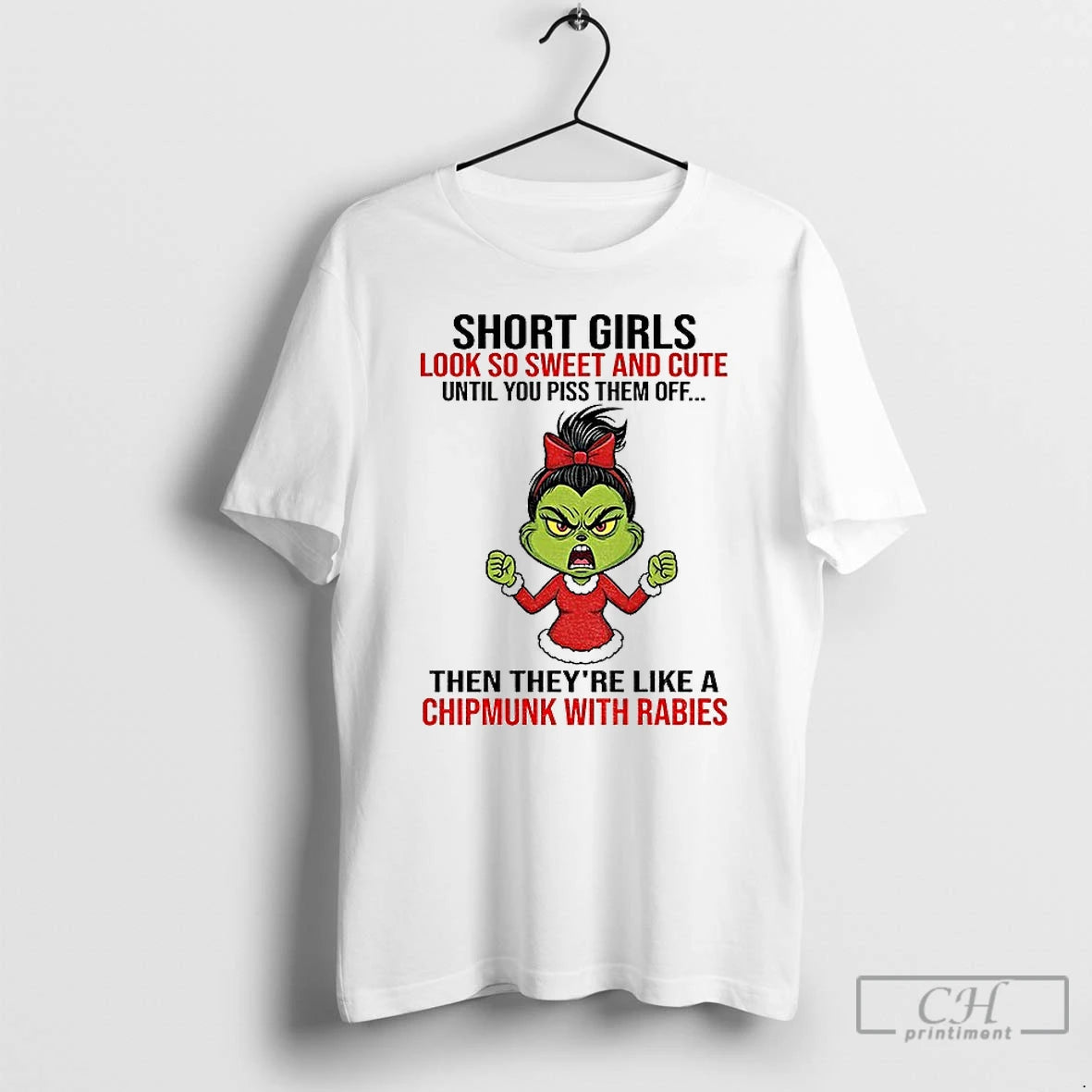 Classic Grinch Grumpy Short Girls Look So Sweet And Cute Until You Piss Them Off T-Shirts, Hoodie, Sweatshirt