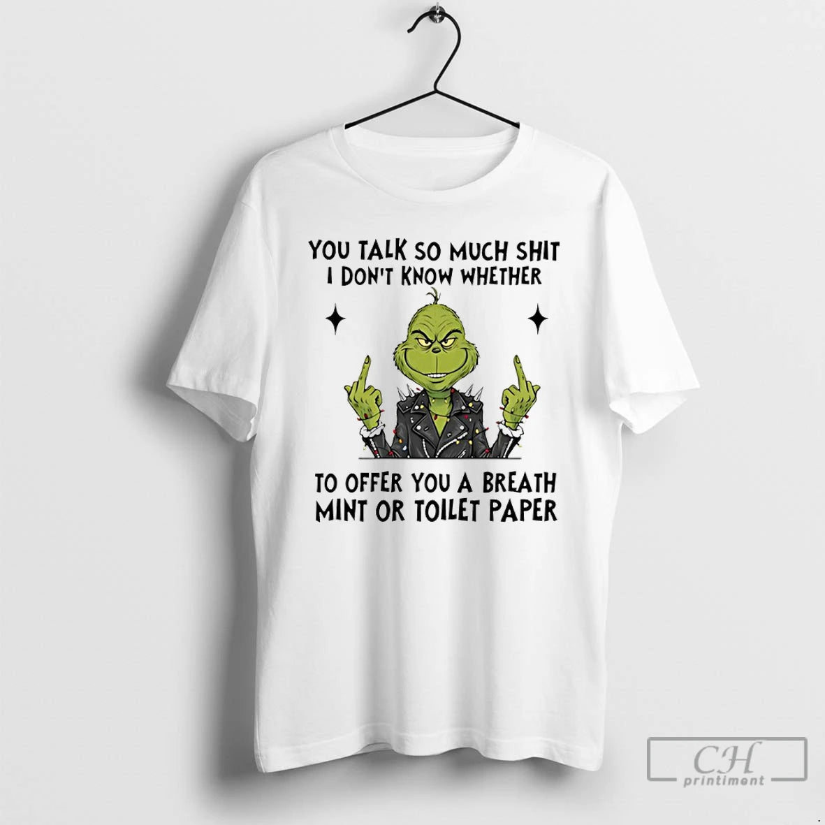 Classic Grinch Middle Finger You Talk So Much Shit I Dont Know Whether T Shirts Hoodie, Sweatshirt | AU01DripNestTees.com