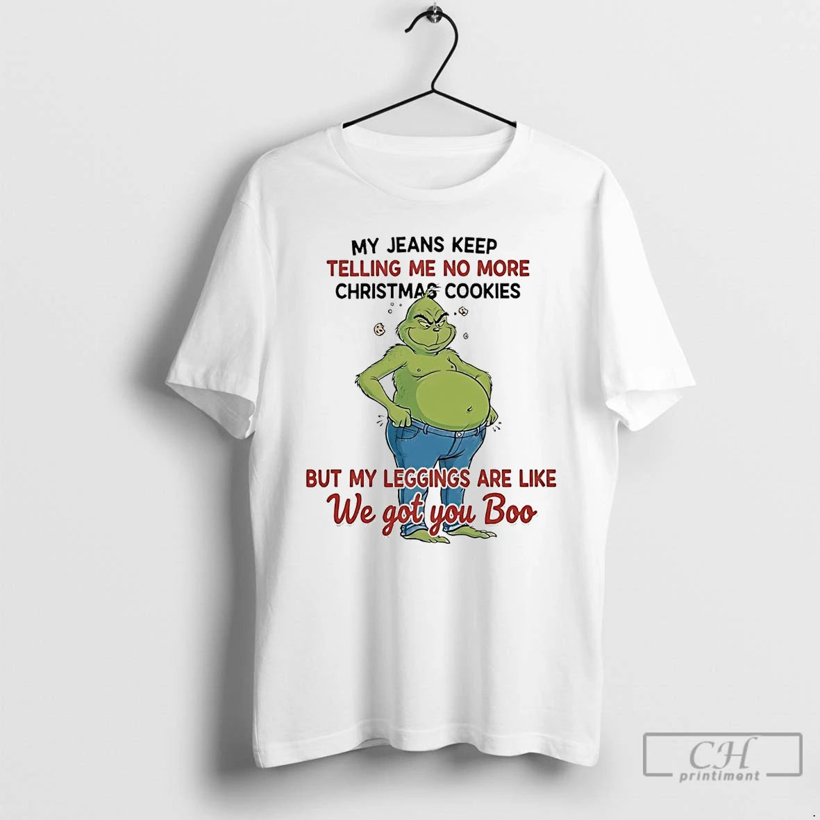 Classic Grinch My Jeans Keep Telling Me No More Christmas Cookies T-Shirts, Hoodie, Sweatshirt | AU01DripNestTees.com