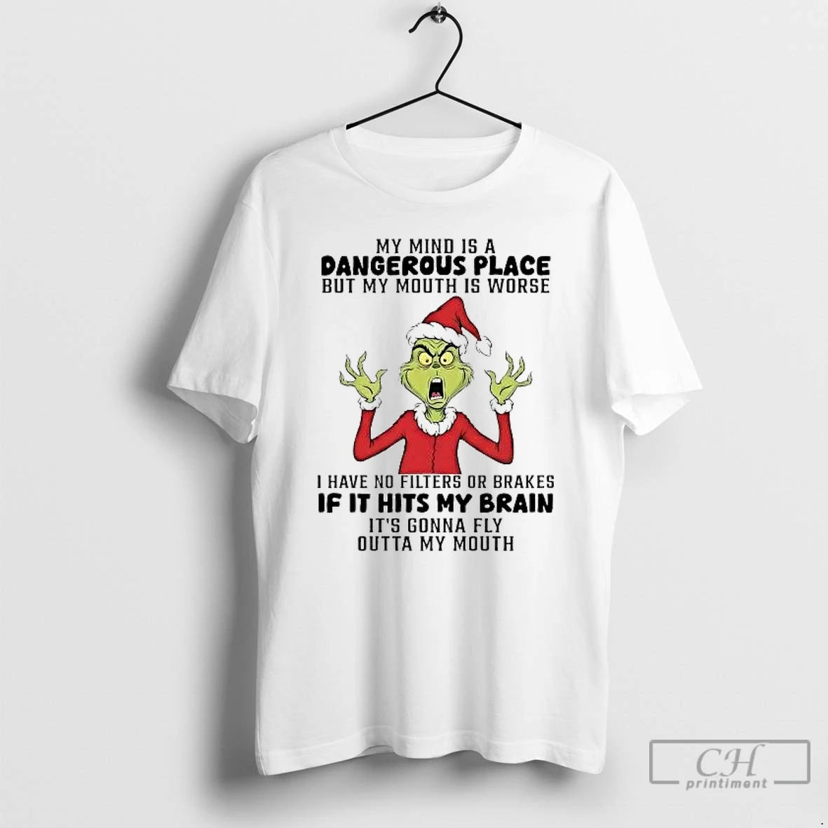 Classic Grinch My Mind Is A Dangerous Place But My Mouth Is Worse T Shirts Hoodie, Sweatshirt | AU01DripNestTees.com