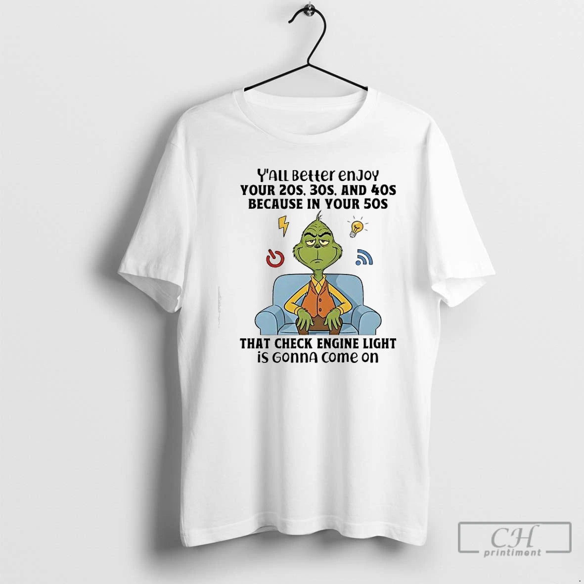 Classic Grinch That Check Engine Light Is Gonna Come On T-Shirts, Hoodie, Sweatshirt | AU01DripNestTees.com