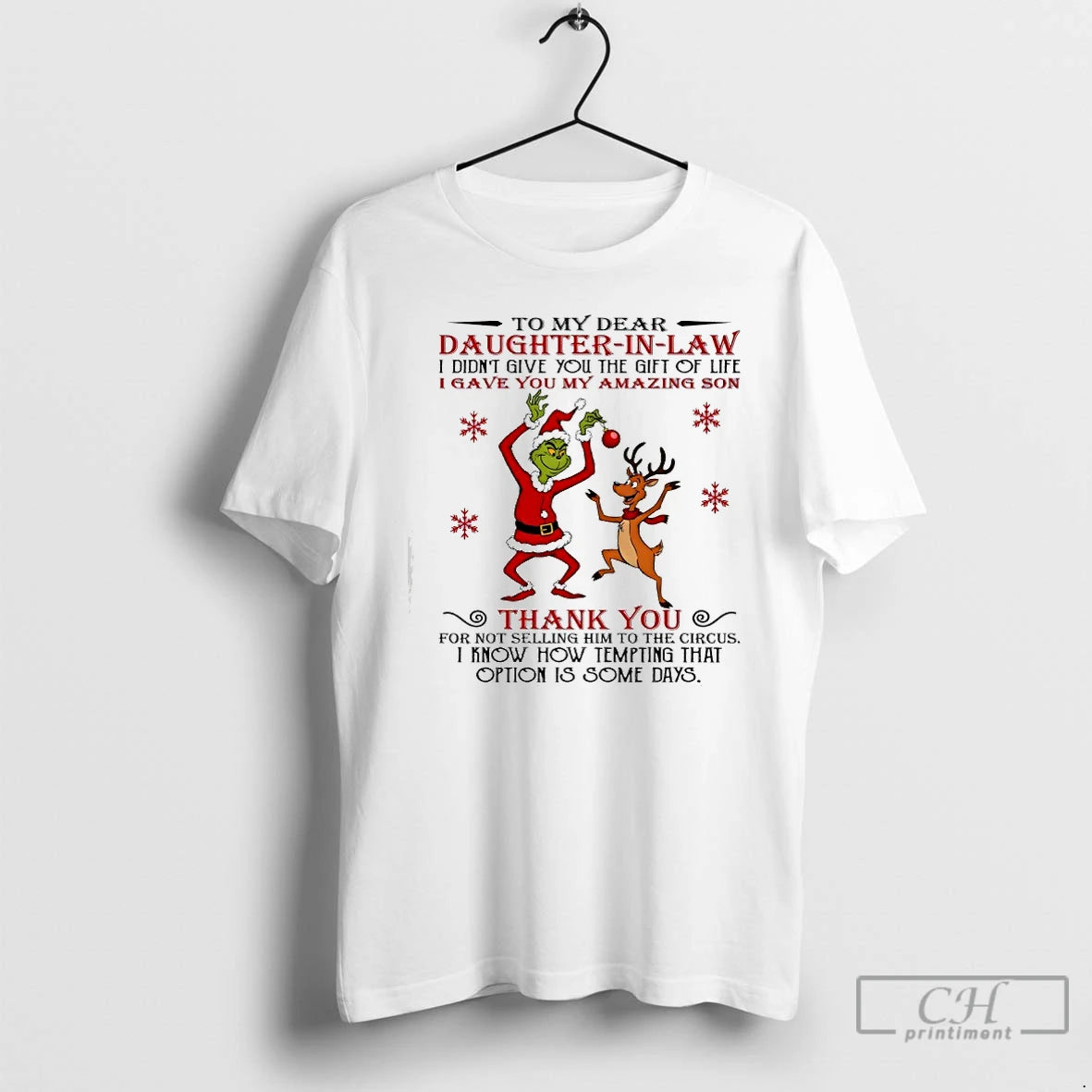 Classic Grinch To My Dear Daughter In Law I Didnt Give You The Gift Of T-Shirts, Hoodie, Sweatshirt | AU01DripNestTees.com