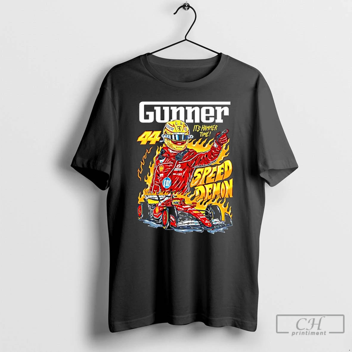 Classic Gunner Speed Demon 44 Lewis Hamilton Its Hammer Time T-Shirts, Hoodie, Sweatshirt | AU01DripNestTees.com