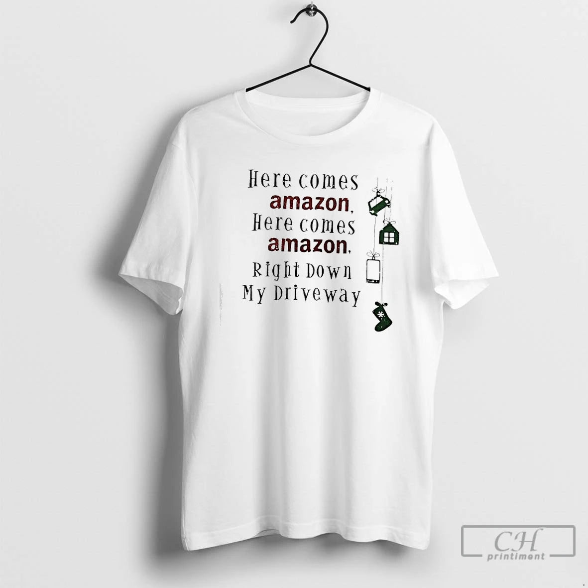 Classic Here Comes Amazon Here Comes Amazon Right Down My Driveway T-Shirts, Hoodie, Sweatshirt | AU01DripNestTees.com