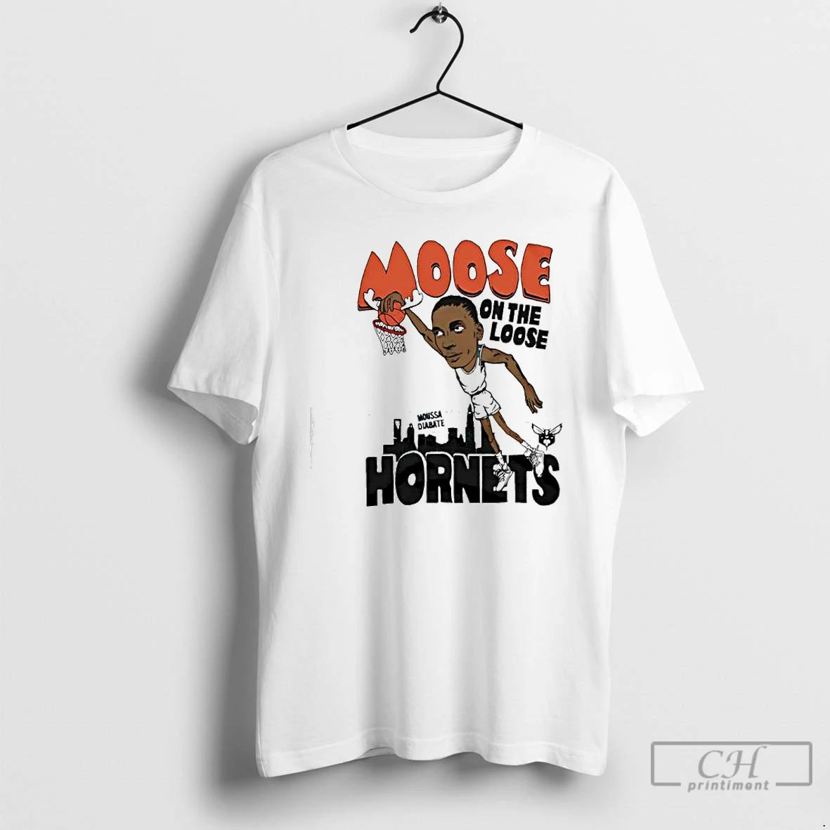 Classic Hornets Moussa Diabate Moose On The Loose Super Player T-Shirts, Hoodie, Sweatshirt | AU01DripNestTees.com