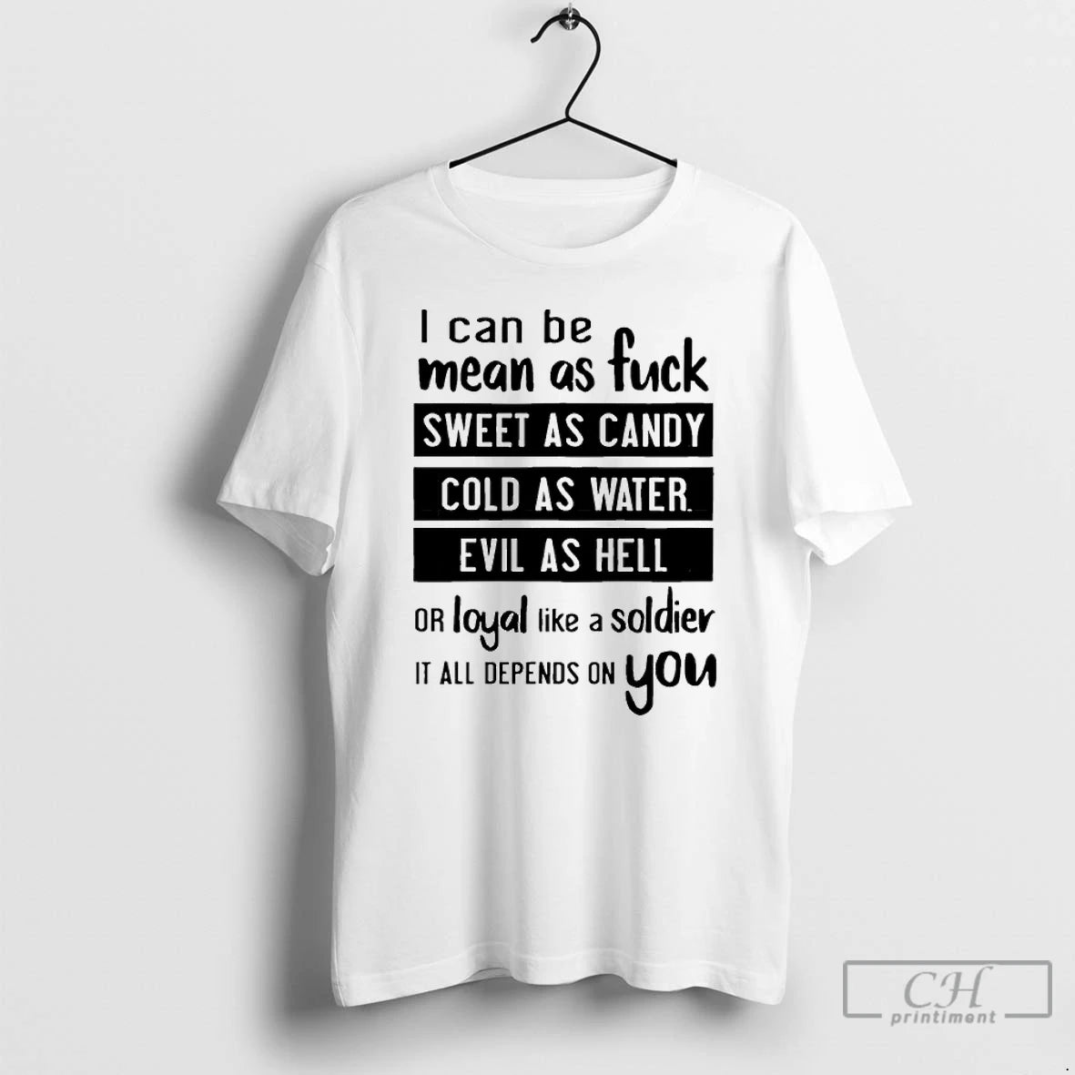 Classic I Can Be Mean As Fuck Sweet As Candy Cold As Water Evil As T-Shirts, Hoodie, Sweatshirt | AU01DripNestTees.com