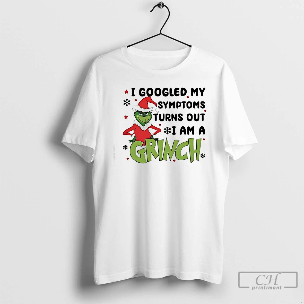 Classic I Googled My Symptoms Turns Out I Am A Grinch Christmas T Shirts Sweater Hoodie, Sweatshirt | AU01DripNestTees.com