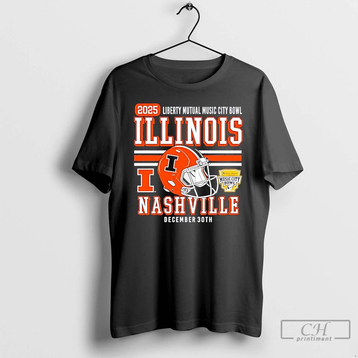Classic Illinois Fighting Illini Football 2025 Music City Bowl T-Shirts, Hoodie, Sweatshirt | AU01DripNestTees.com