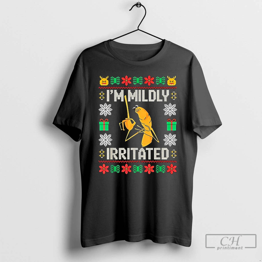 Classic Im Mildly Irritated Marcus Worm Christmas T-Shirts, Hoodie, Sweatshirt | AU01DripNestTees.com