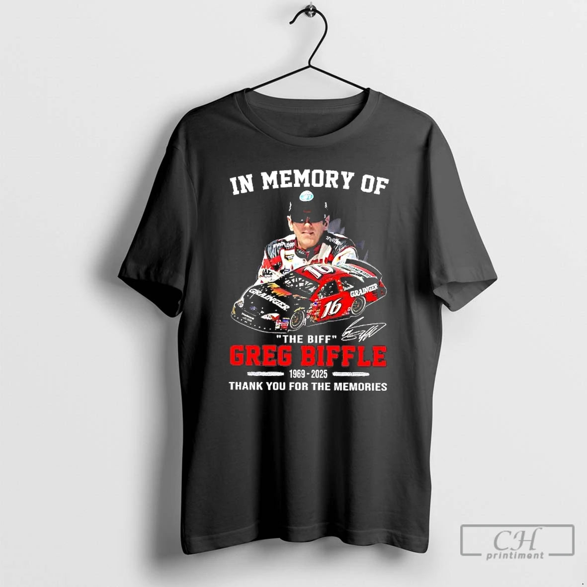 Classic In Memory Of The Biff Greg Biffle Thank You For The Memories T Shirts Hoodie, Sweatshirt | AU01DripNestTees.com