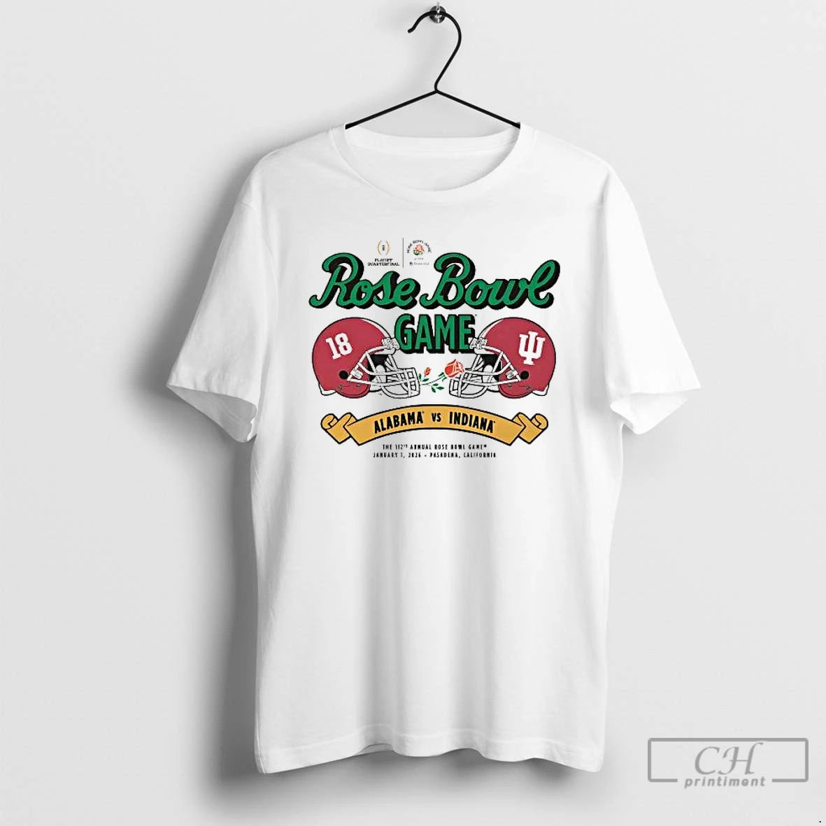 Classic Indiana Vs Alabama 2026 Rose Bowl Helmet T-Shirts, Hoodie, Sweatshirt | AU01DripNestTees.com