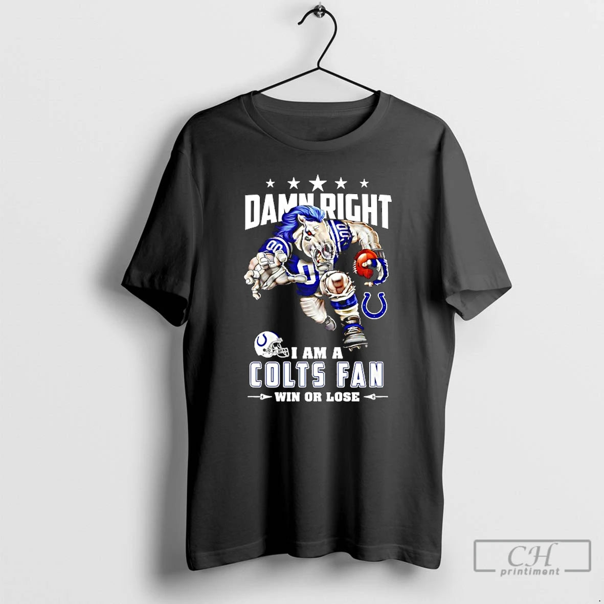 Classic Indianapolis Colts Mascot Damn Right I Am A Cowboys Fan Win Or Lose T-Shirts, Hoodie, Sweatshirt