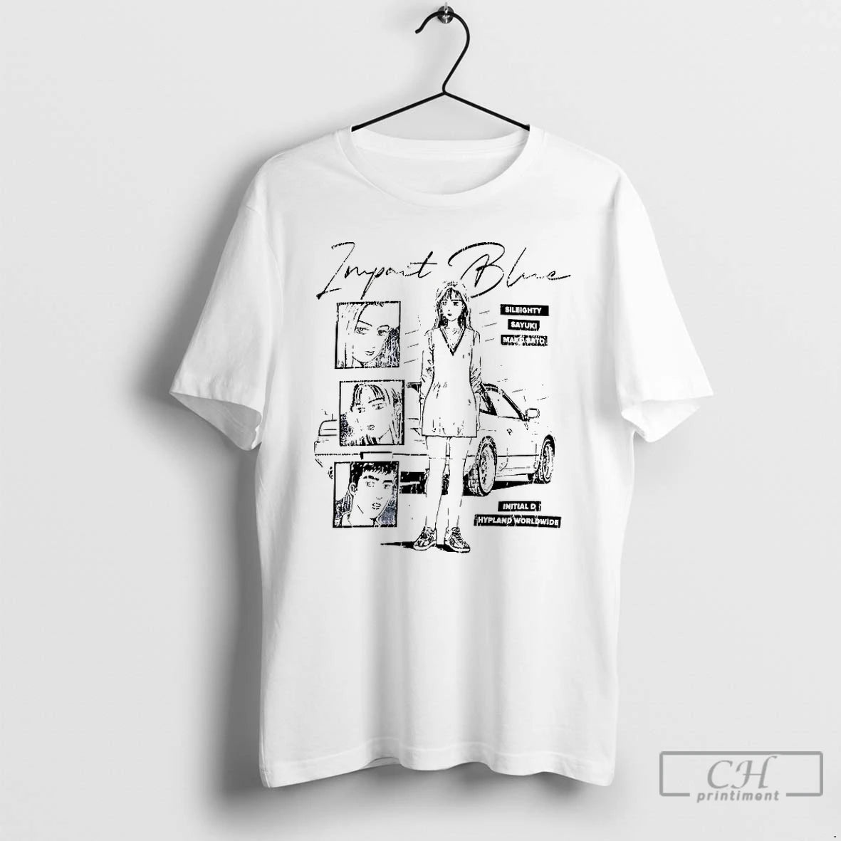 Classic Initial D Impact Blue Sileighty Mako Sato Sayuki Anime T-Shirts, Hoodie, Sweatshirt | AU01DripNestTees.com