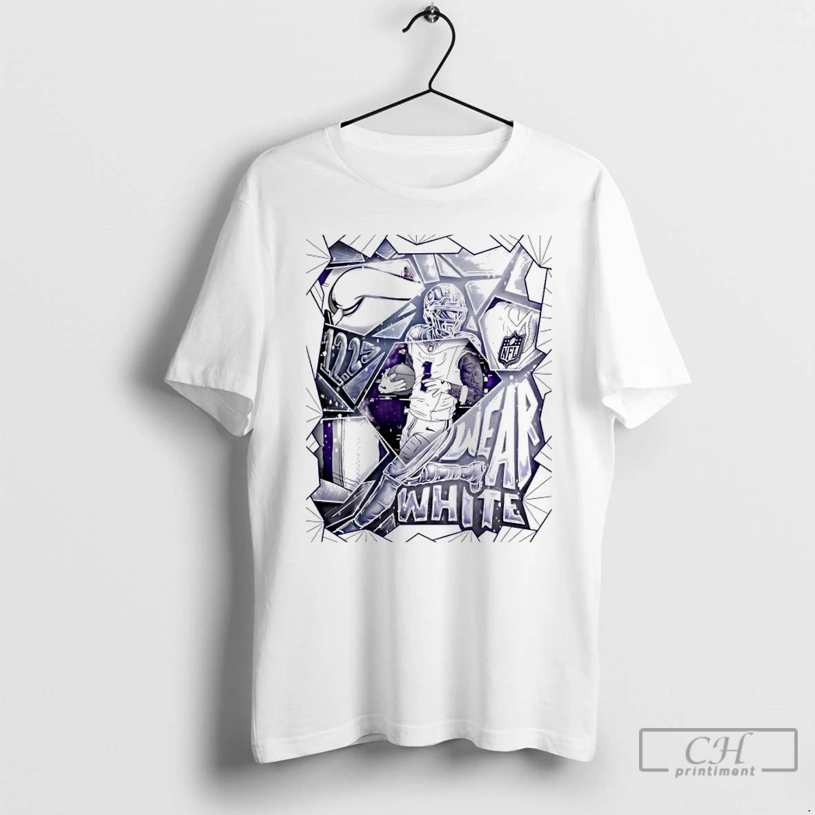 Classic Jalen Nailor Minnesota Vikings Wear White Winter Whiteout Week T-Shirts, Hoodie, Sweatshirt | AU01DripNestTees.com