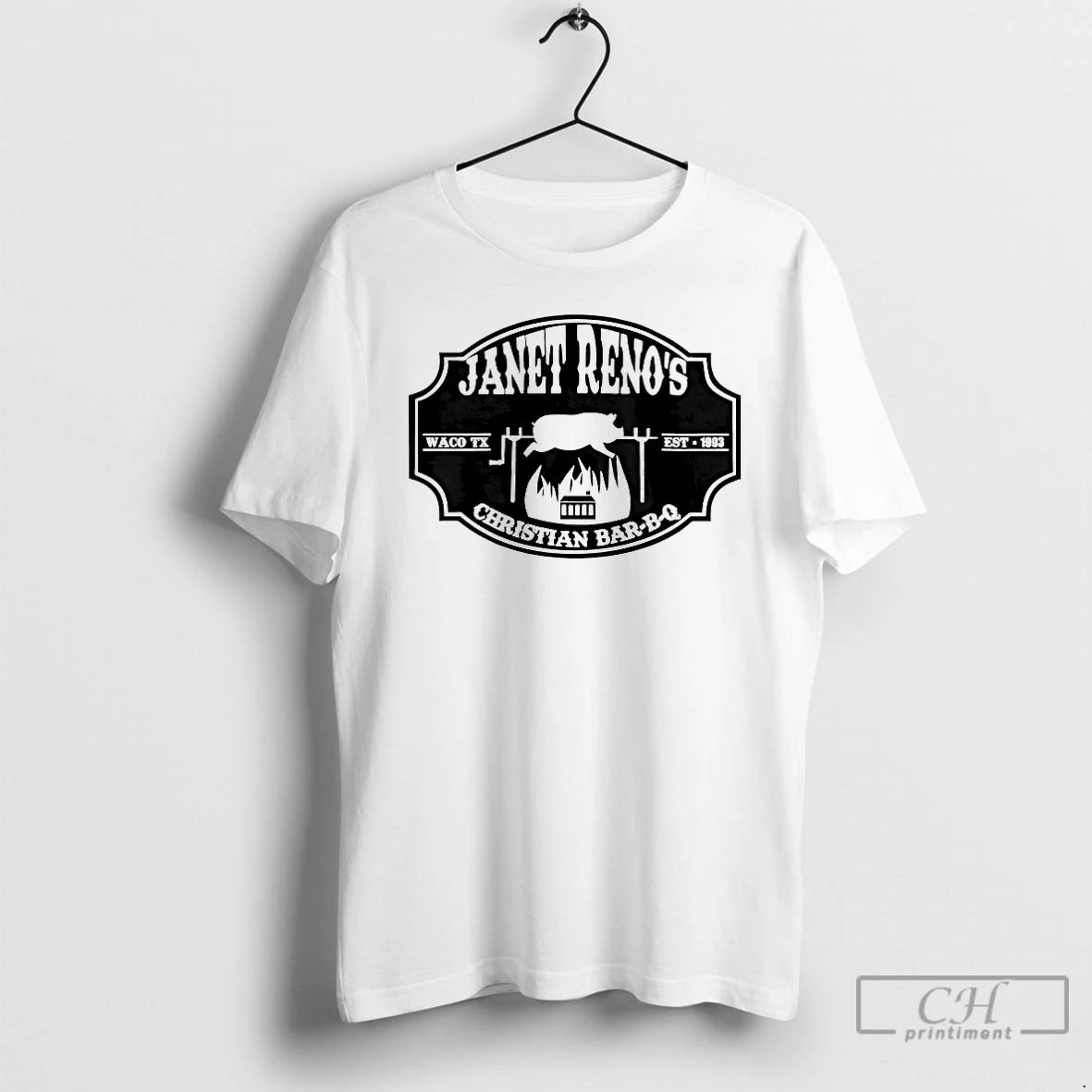 Classic Janet Renos Christian Bar B Q Waco Tx Est 1993 T-Shirts, Hoodie, Sweatshirt | AU01DripNestTees.com