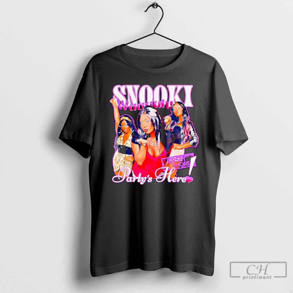 Classic Jersey Shore Partys Here Snooki T-Shirts, Hoodie, Sweatshirt | AU01DripNestTees.com