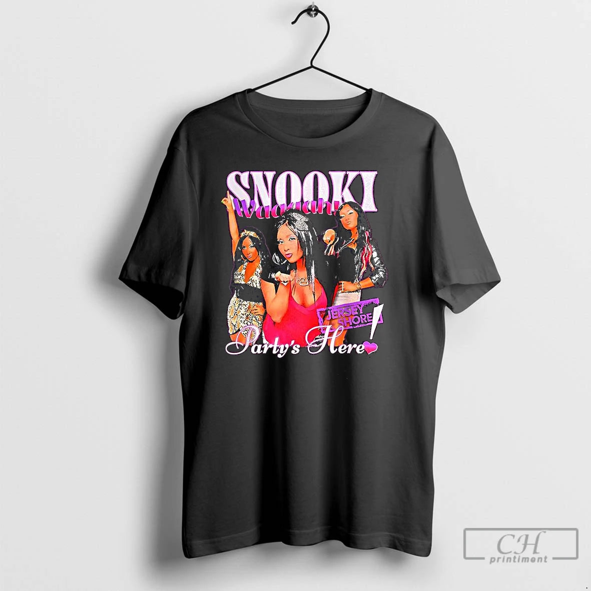 Classic Jersey Shore Partys Here Snooki Graphic T-Shirts, Hoodie, Sweatshirt | AU01DripNestTees.com