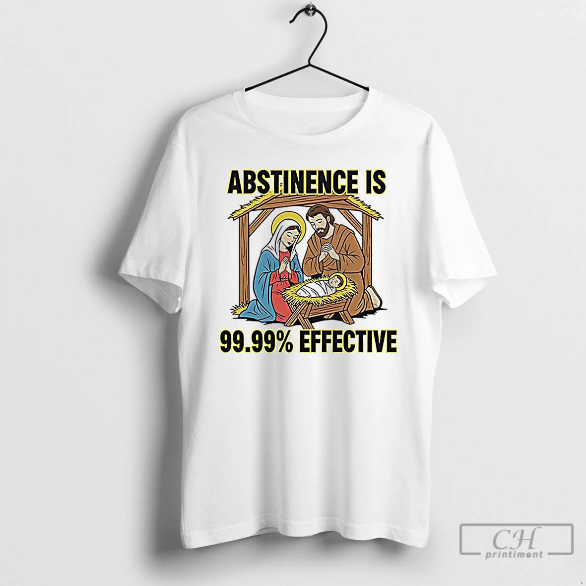 Classic Jesus Abstinence Is 99 99 Effective Meme Christmas T-Shirts, Hoodie, Sweatshirt | AU01DripNestTees.com