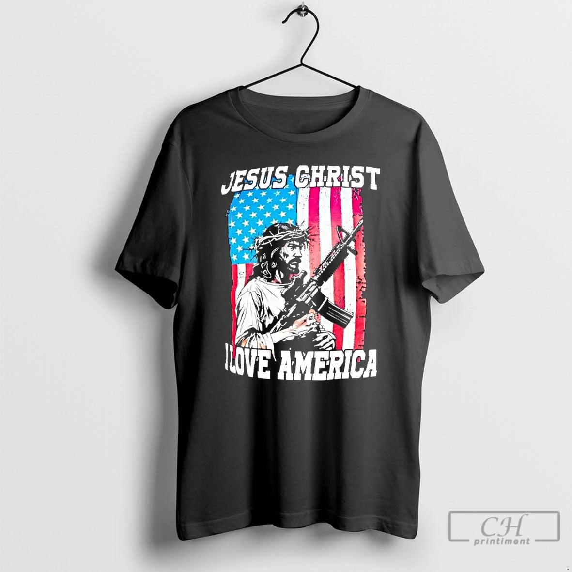 Classic Jesus Christ I Love America T-Shirts, Hoodie, Sweatshirt | AU01DripNestTees.com