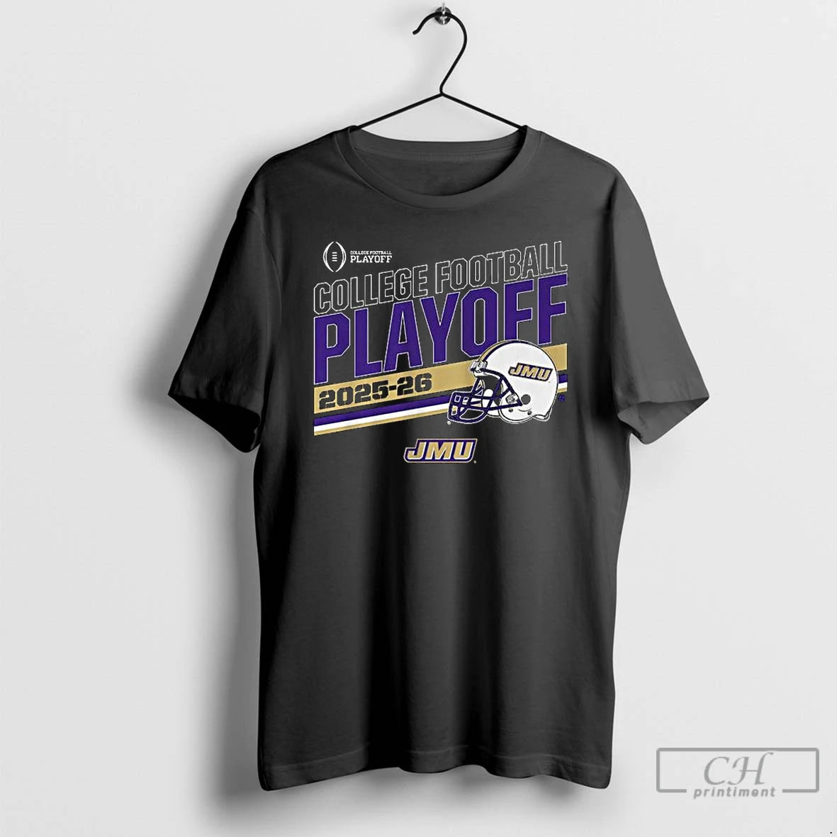 Classic Jmu Football 2025 Cfp Stripe T-Shirts, Hoodie, Sweatshirt | AU01DripNestTees.com