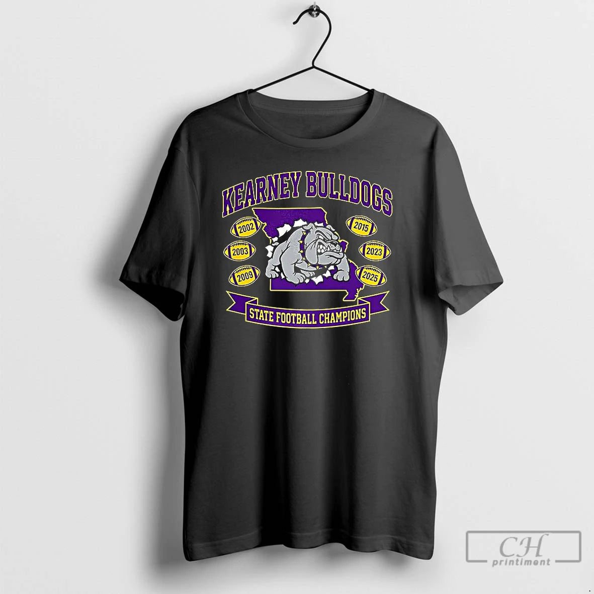 Classic Kearney Bulldogs Football 6 Time State Champions T-Shirts, Hoodie, Sweatshirt | AU01DripNestTees.com