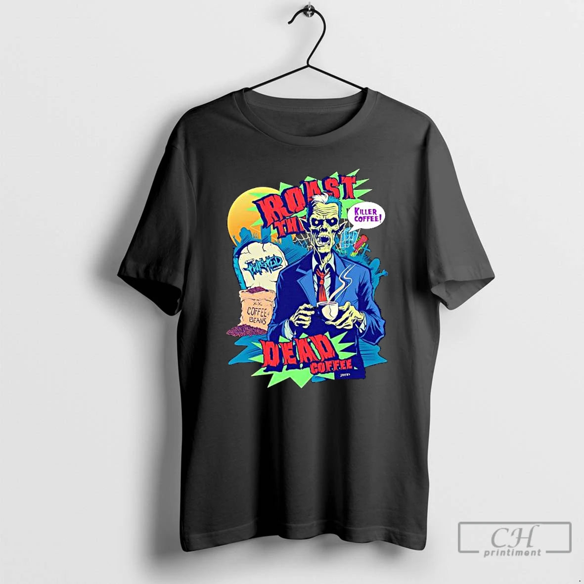 Classic Killer Coffee Roast The Dead Rise Coffee Shop T-Shirts, Hoodie, Sweatshirt | AU01DripNestTees.com