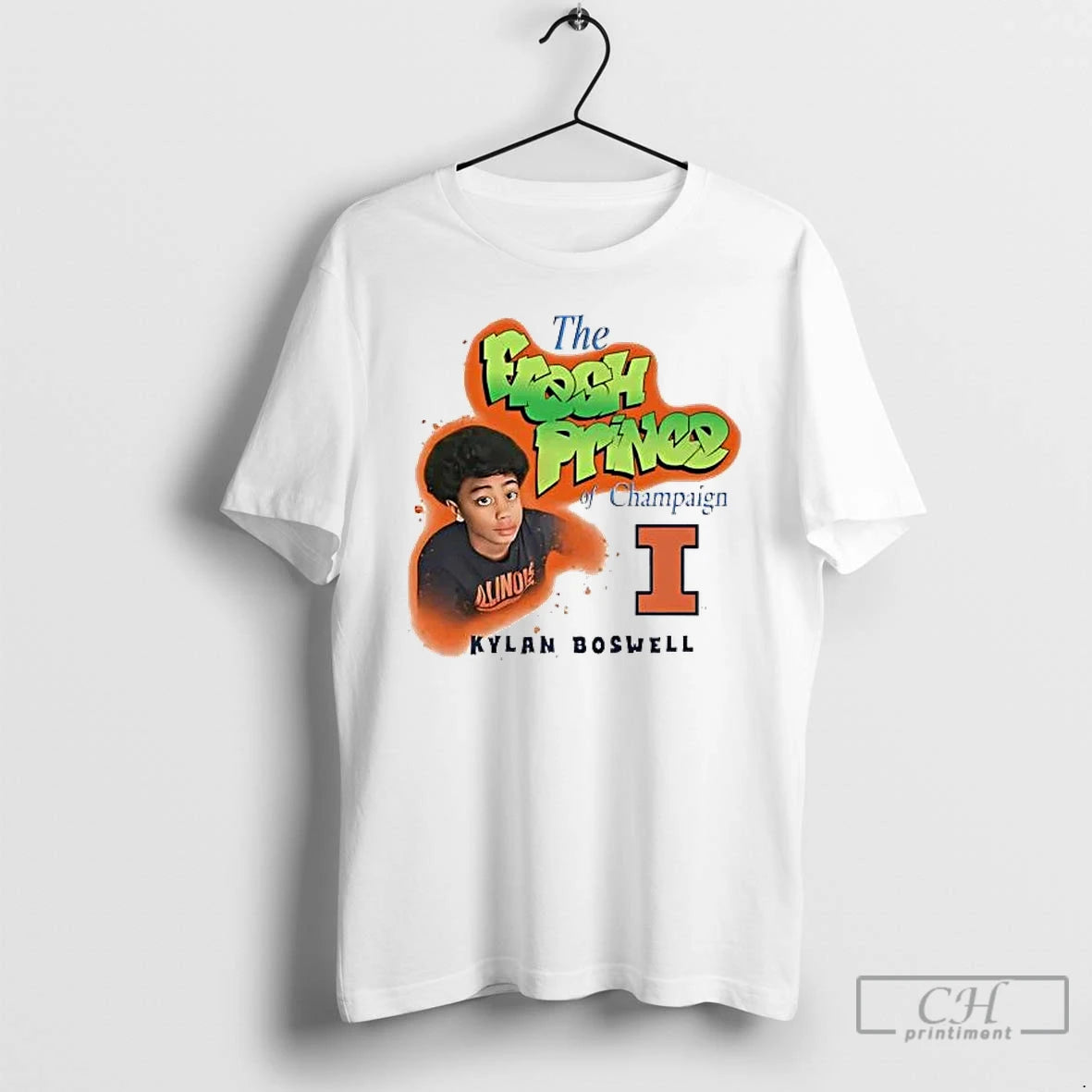 Classic Kylan Boswell The Fresh Prince Of Champaign Illinois Fighting Illini T-Shirts, Hoodie, Sweatshirt