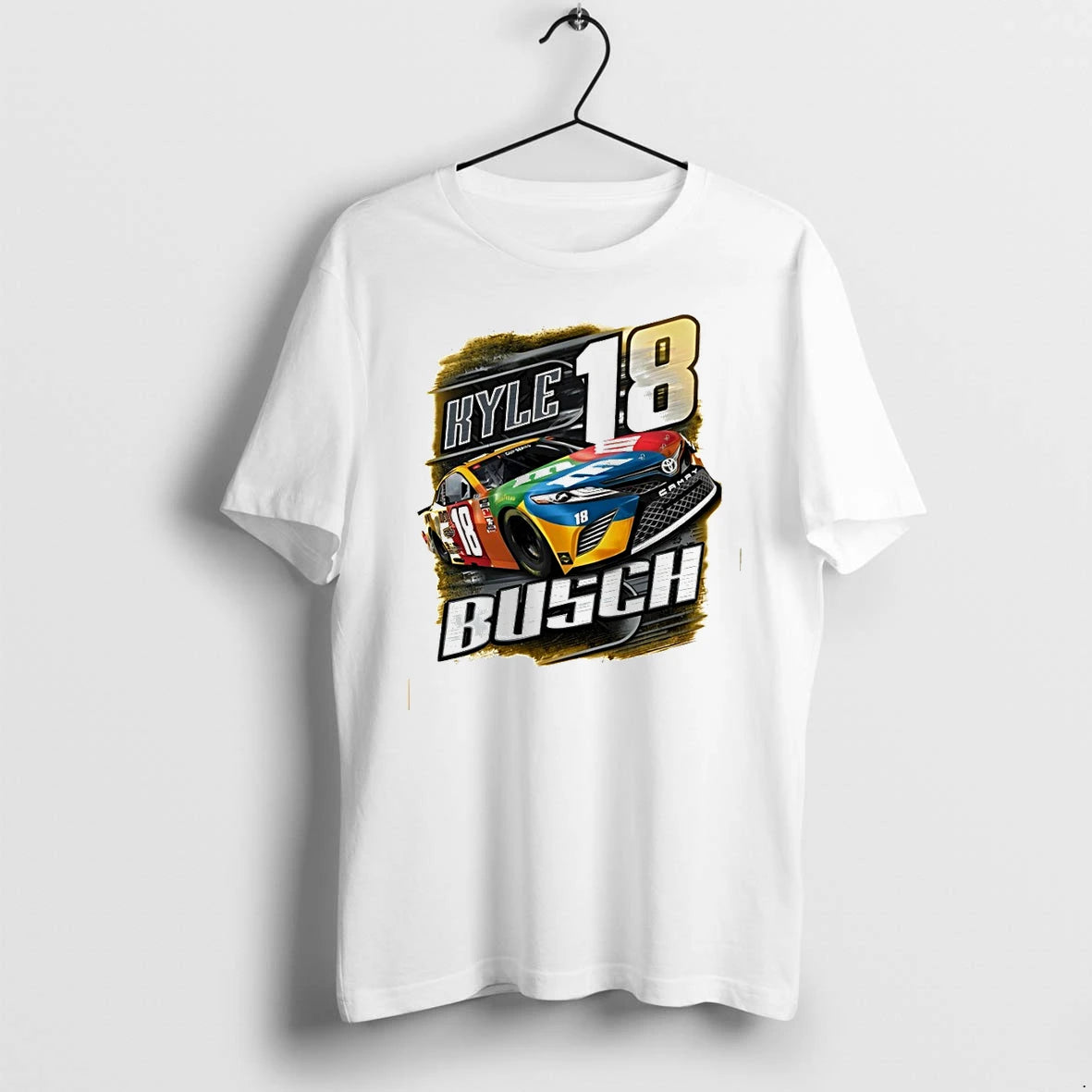 Classic Kyle Busch 18 Nascar Racing Graphic Vintage Toyota Camry Race Car Shirts Sweater