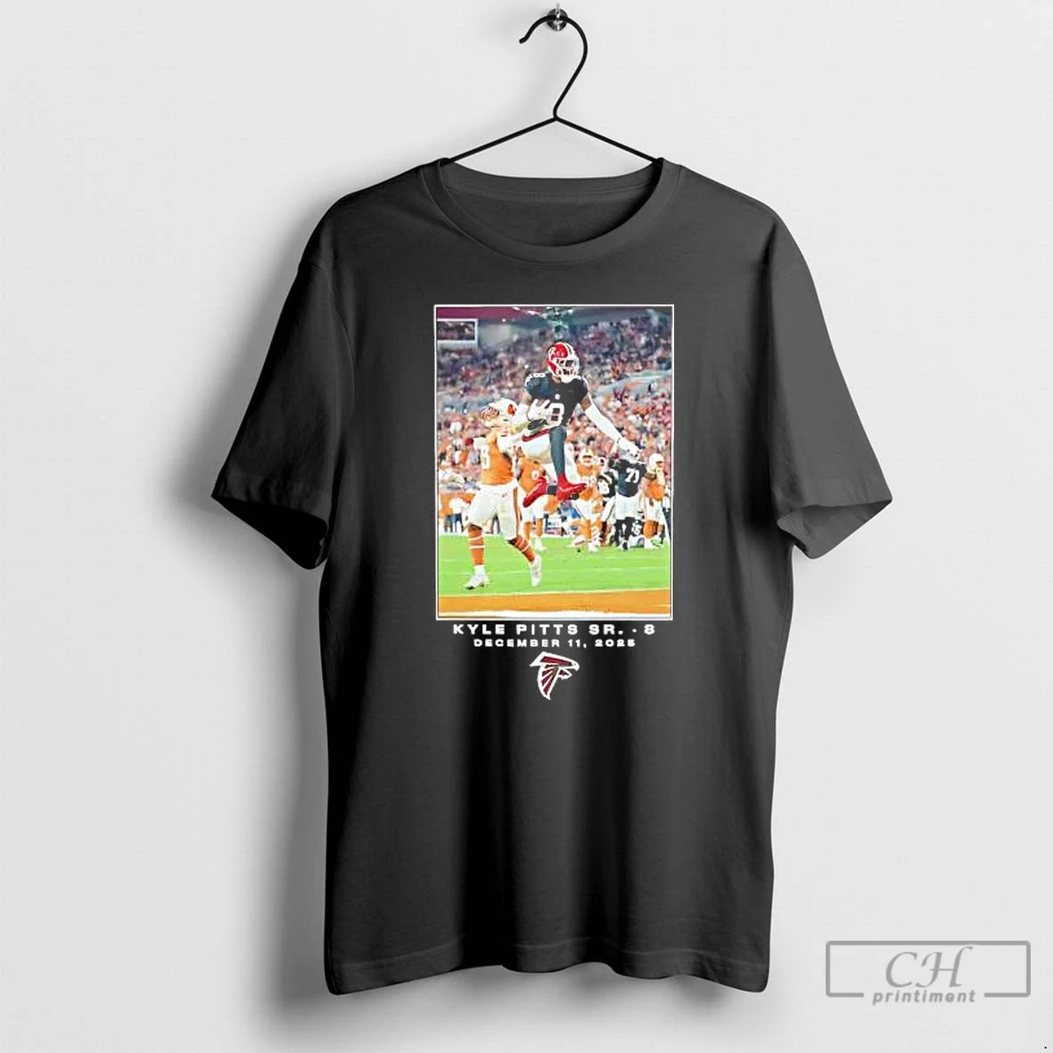 Classic Kyle Pitts Sr Hurdle Moment Atlanta Falcons T-Shirts, Hoodie, Sweatshirt | AU01DripNestTees.com