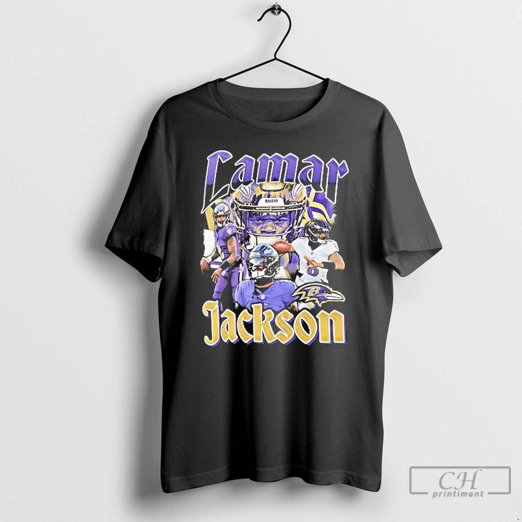 Classic Lamar Jackson Baltimore Ravens Notorious T-Shirts, Hoodie, Sweatshirt | AU01DripNestTees.com