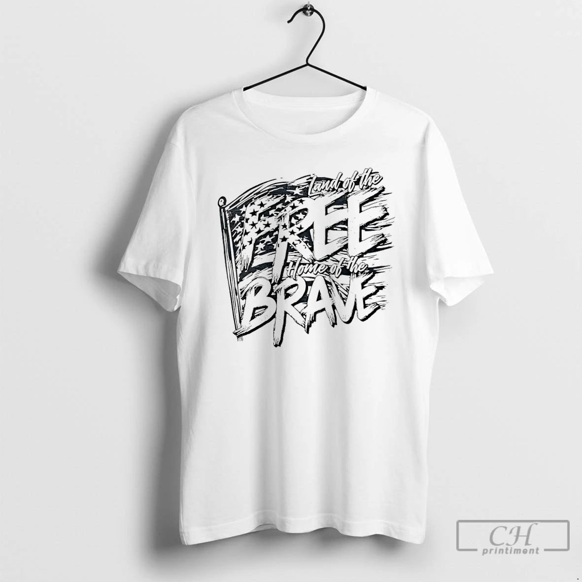 Classic Land Of The Free Home Of The Brave American Flag T-Shirts, Hoodie, Sweatshirt | AU01DripNestTees.com