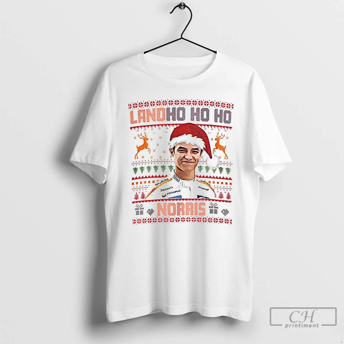 Classic Landho Ho Ho Norris Christmas Funny F1 Inspired T-Shirts, Hoodie, Sweatshirt | AU01DripNestTees.com