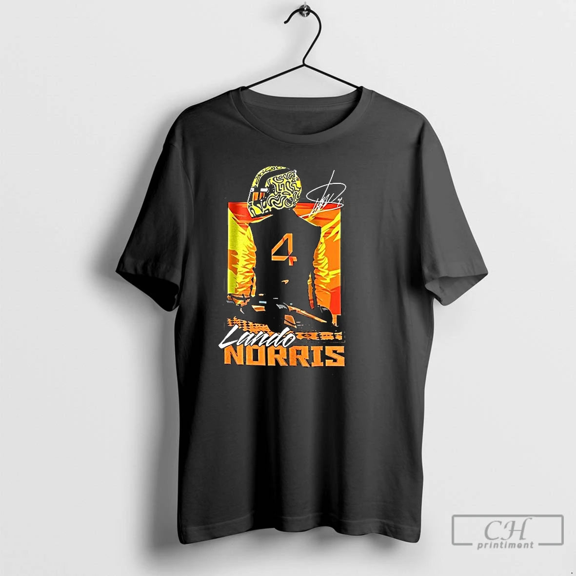 Classic Lando Mclaren F1 Number 4 Behind Signature 2025 T-Shirts, Hoodie, Sweatshirt | AU01DripNestTees.com