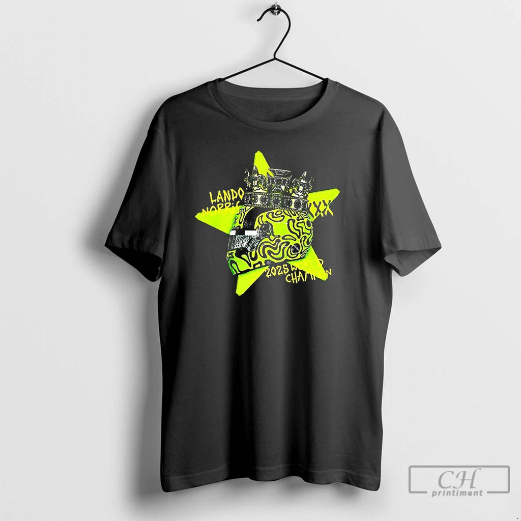 Classic Lando Norris 2025 Drivers World Champion Helmet Crown T-Shirts, Hoodie, Sweatshirt | AU01DripNestTees.com