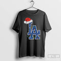 Classic Los Angeles Dodgers Santa Hat Christmas Lights Mlb Baseball 2025 T-Shirts, Hoodie, Sweatshirt | AU01DripNestTees.com
