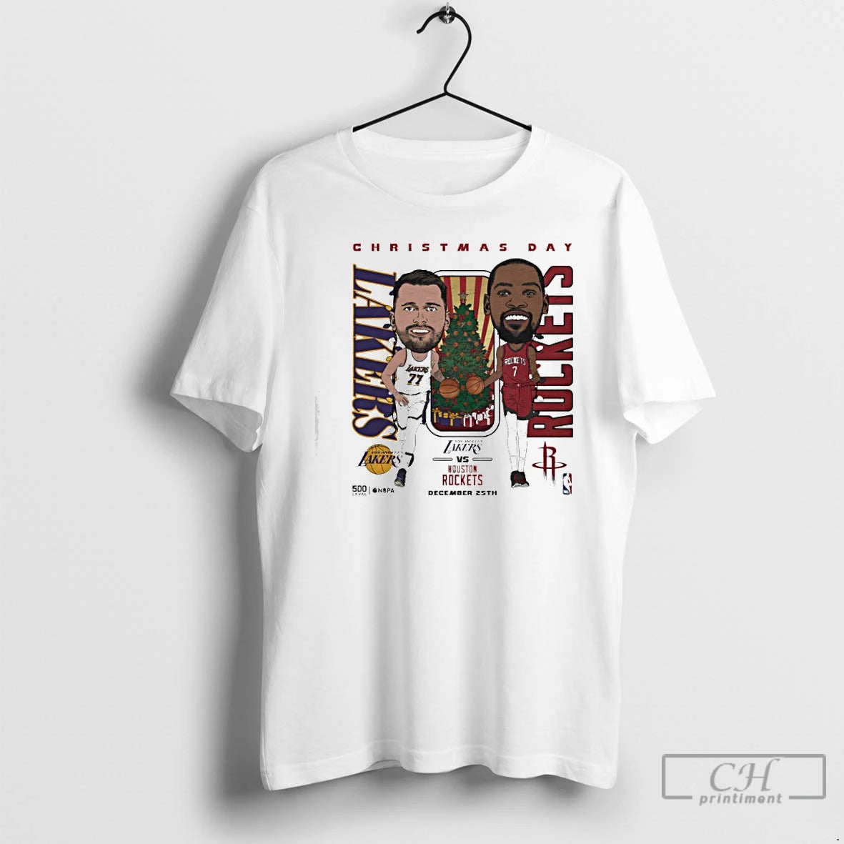 Classic Los Angeles Lakers Vs Houston Rockets 2025 Nba Christmas Day Match Up T Shirts Hoodie, Sweatshirt