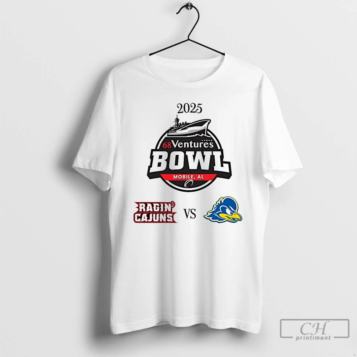 Classic Louisiana Ragin Cajuns Vs Delaware Blue Hens 2025 68 Ventures Bowl T Shirts Sweater Hoodie, Sweatshirt