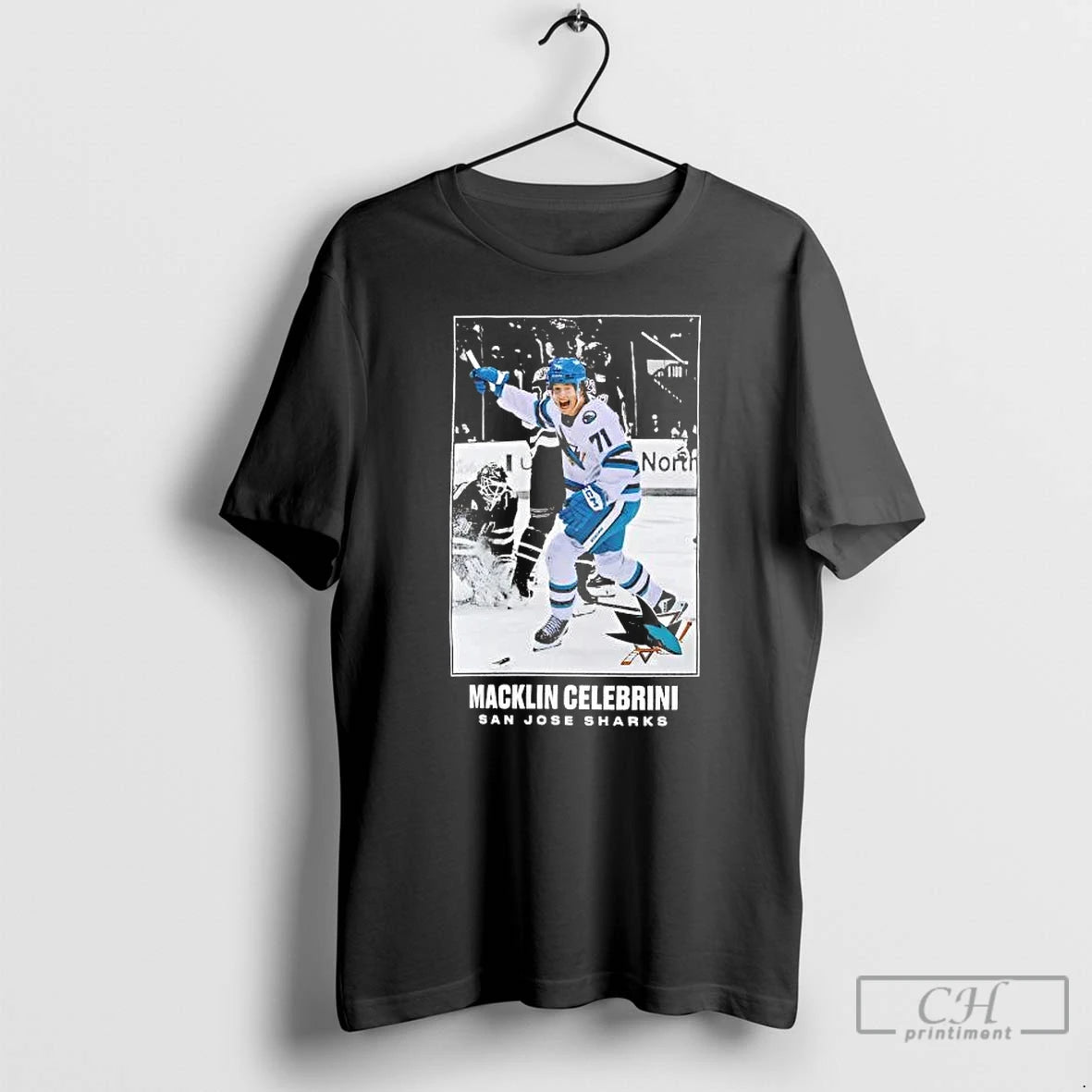 Classic Macklin Celebrini Celebration Moment San Jose Sharks T-Shirts, Hoodie, Sweatshirt | AU01DripNestTees.com